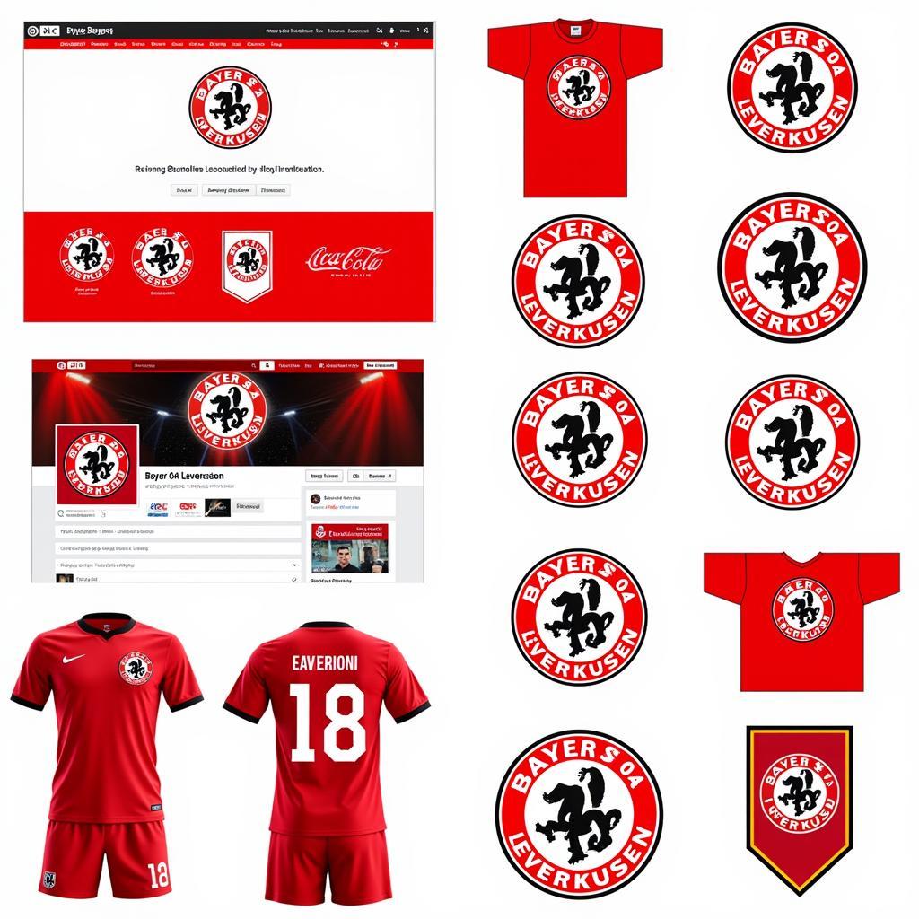 Anwendungen des Bayer 04 Leverkusen Logos