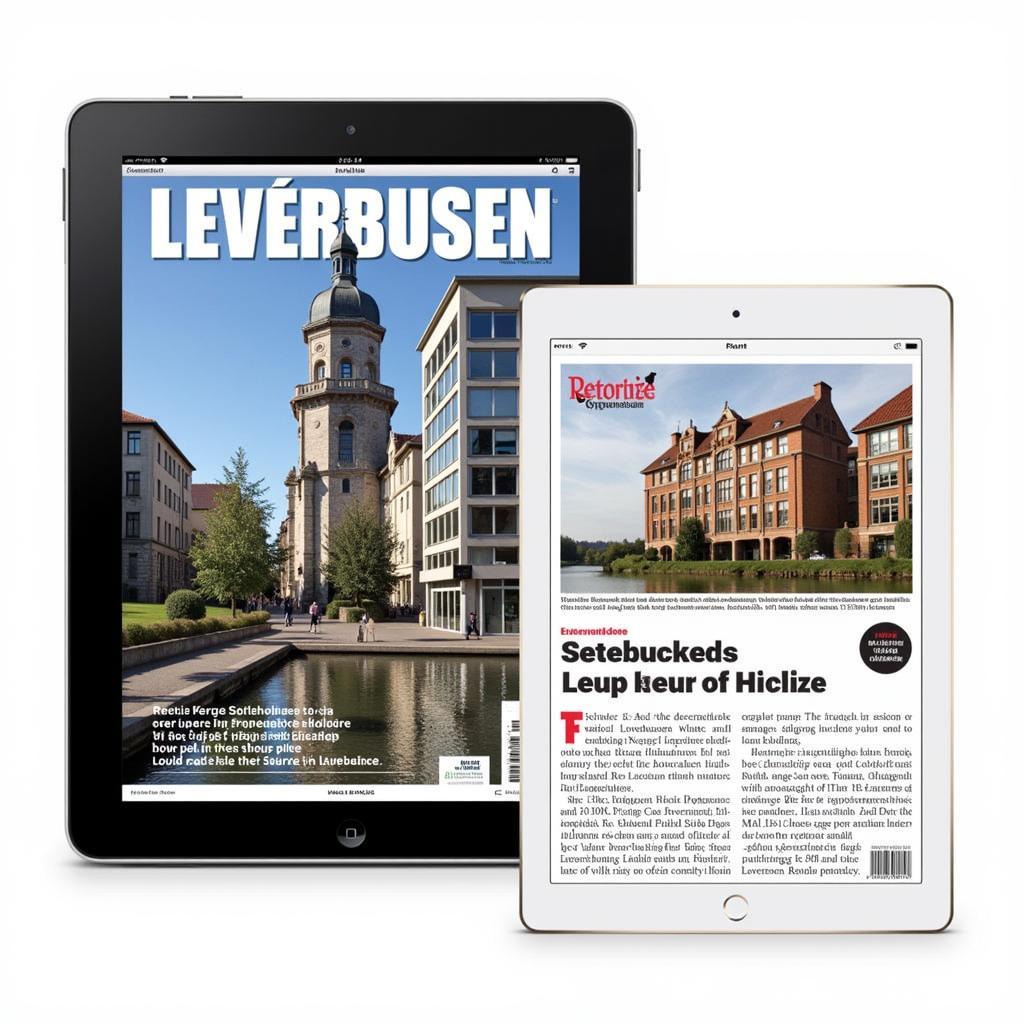 Bayer 04 Leverkusen Magazin Online Ausgabe auf einem Tablet