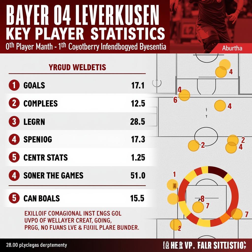 Statistiken der Bayer 04 Leverkusen Spieler