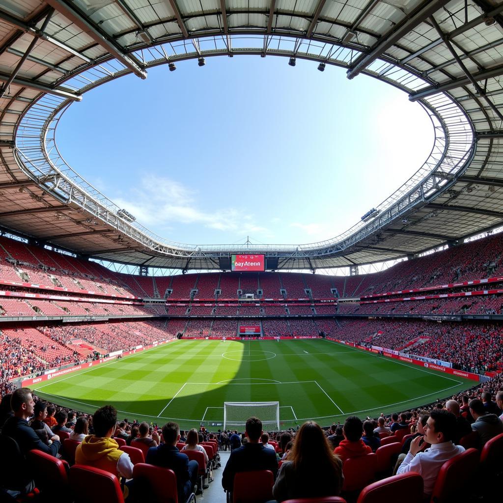 Die BayArena, Heimstadion von Bayer 04 Leverkusen