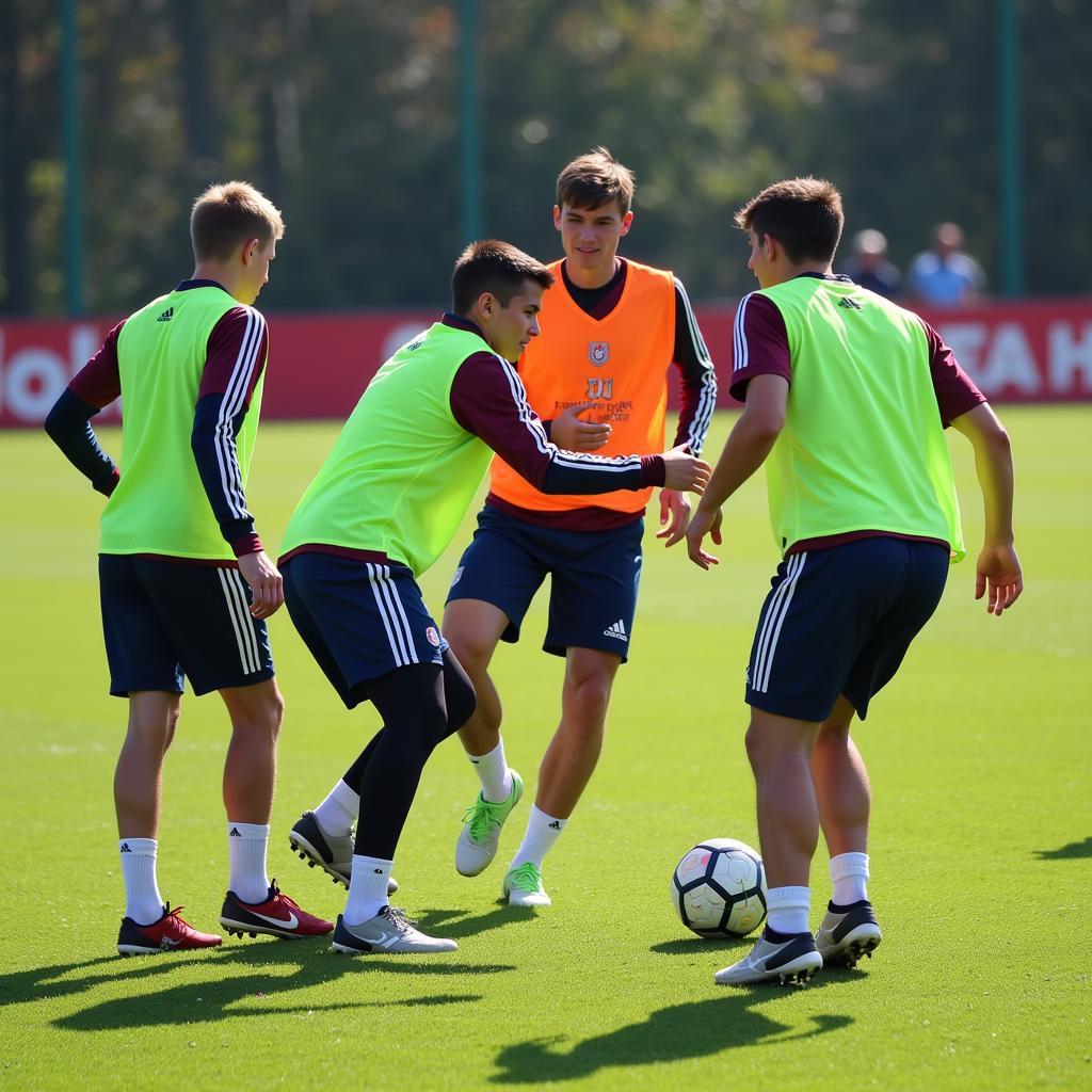 Bayer 04 Leverkusen U17 Kader im Training