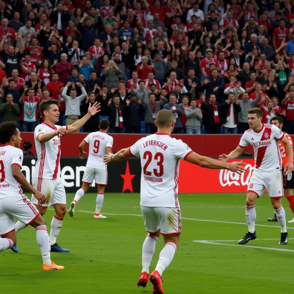 Tore von Bayer 04 Leverkusen im Viertelfinale am 06.02.2018