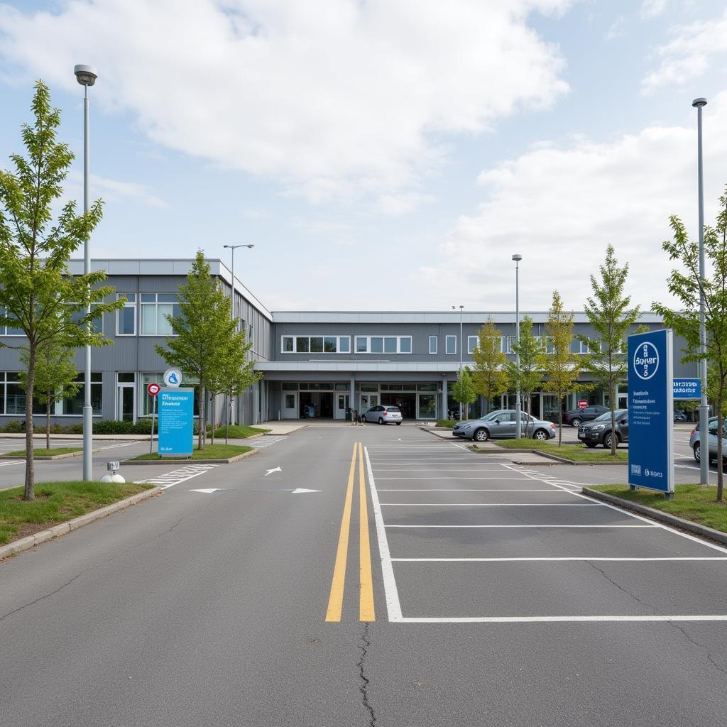 Parkplatz am Bayer Chempark Leverkusen