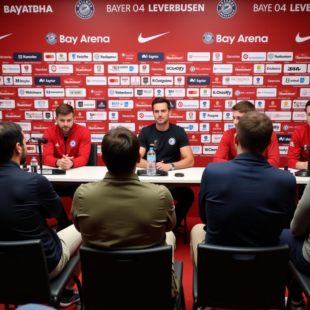 Bayer Giants Leverkusen Pressekonferenz