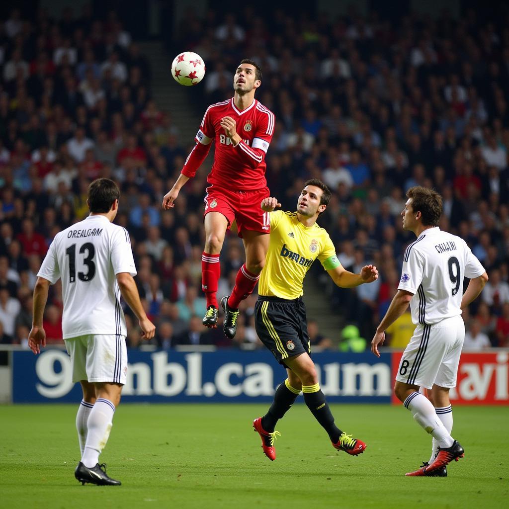 Bayer Leverkusen im Champions League Finale 2003 gegen Real Madrid