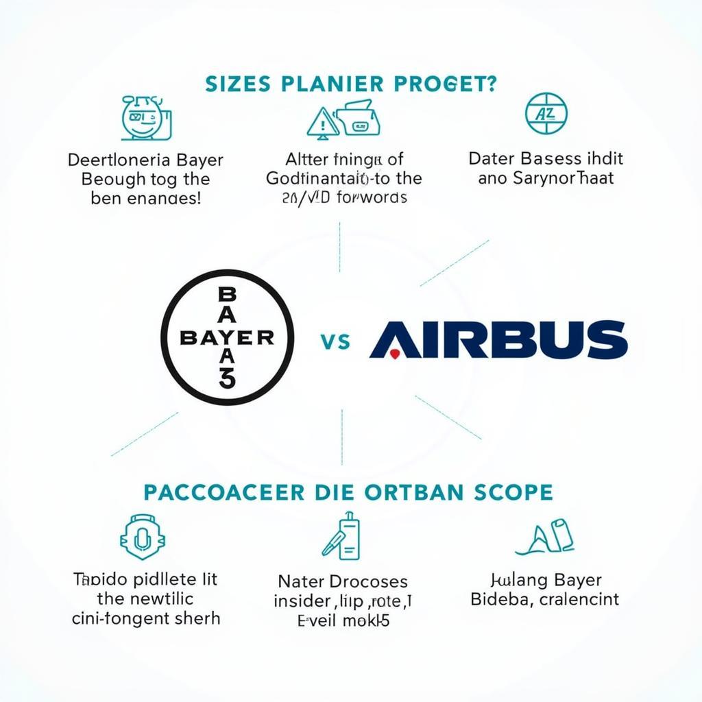 Zukunft der Partnerschaft Bayer Leverkusen und Airbus:  Grafik visualisiert die Zusammenarbeit und zukünftige Projekte.