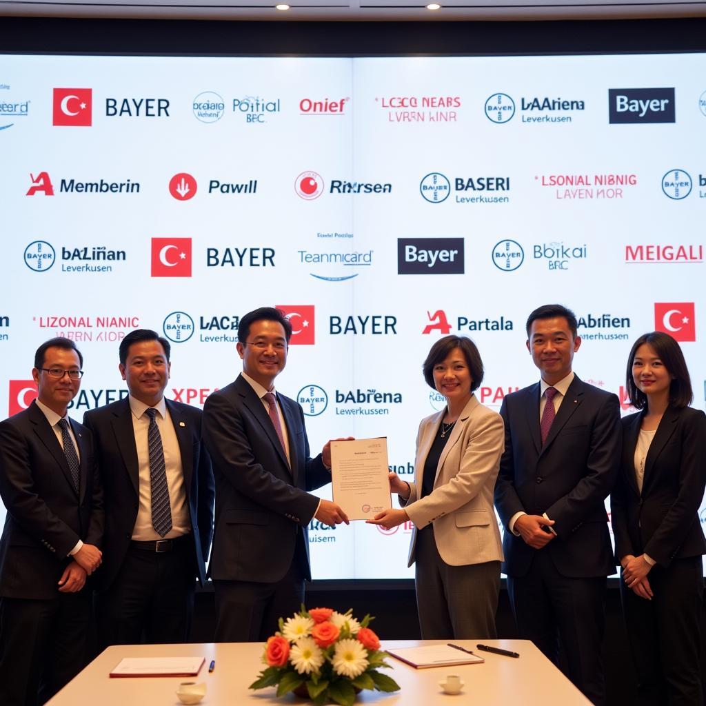 Bayer Leverkusen Asia Geschäft Partnerschaften