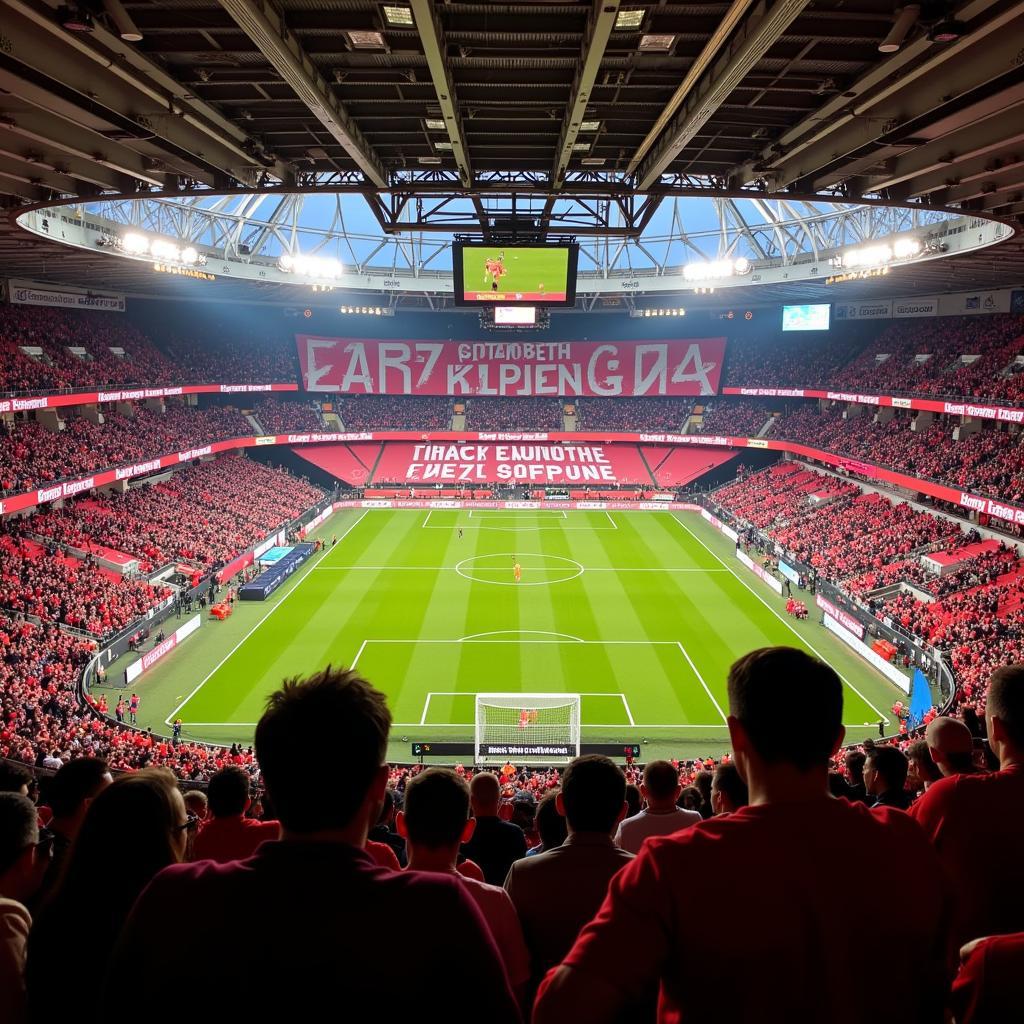 Bayer Leverkusen B04 Fans in der BayArena