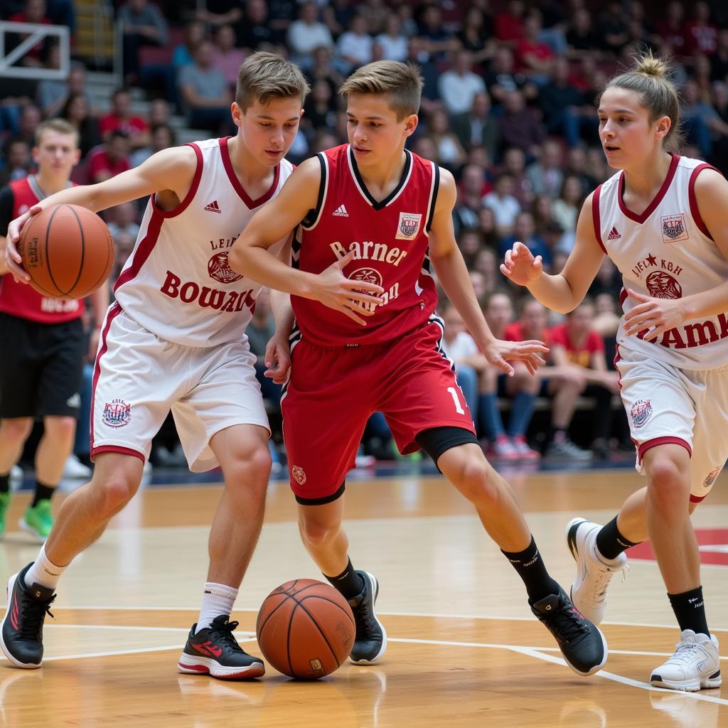 Bayer Leverkusen Basketball U14 im Wettkampf