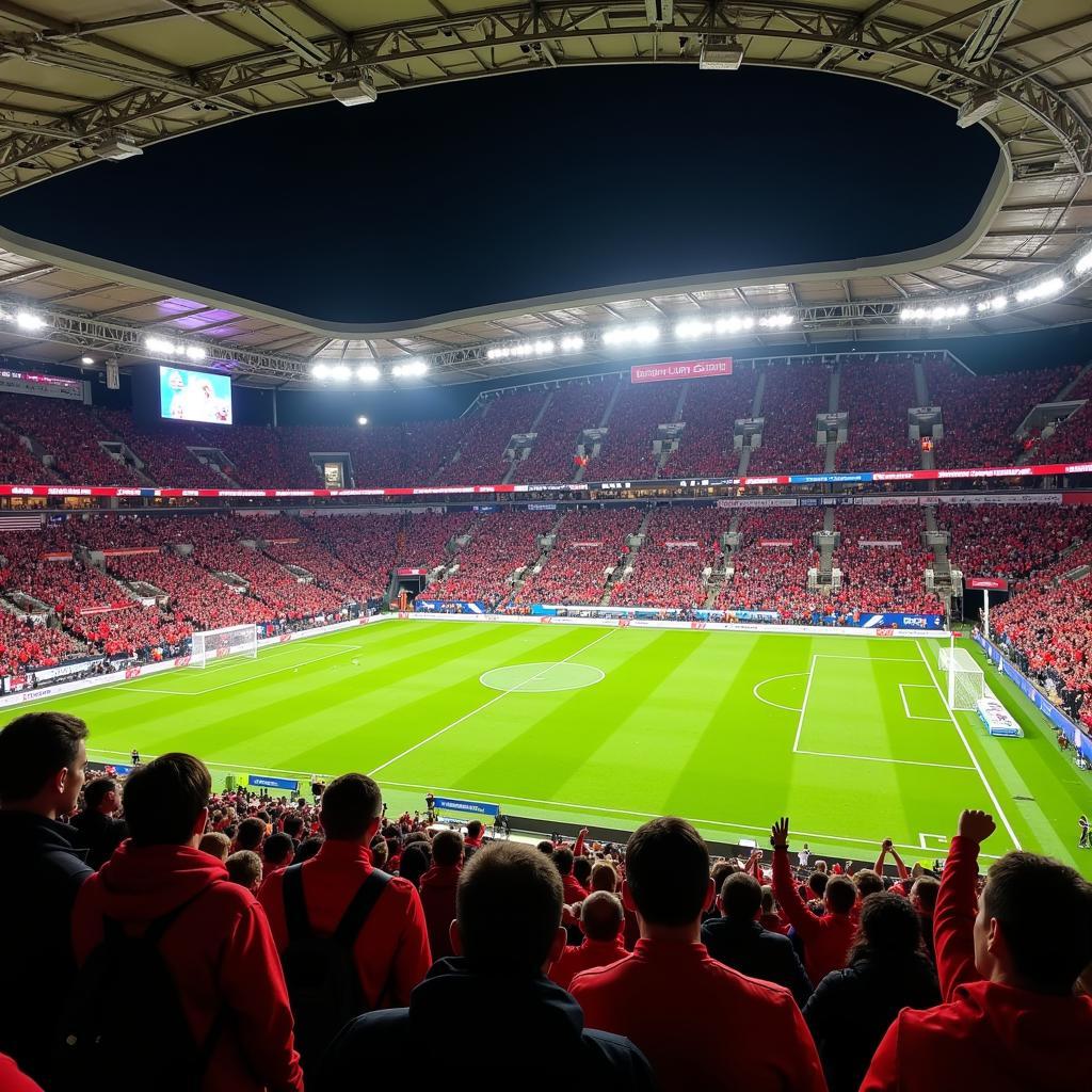 Fanstimmung bei Bayer Leverkusen vs. Bayern München