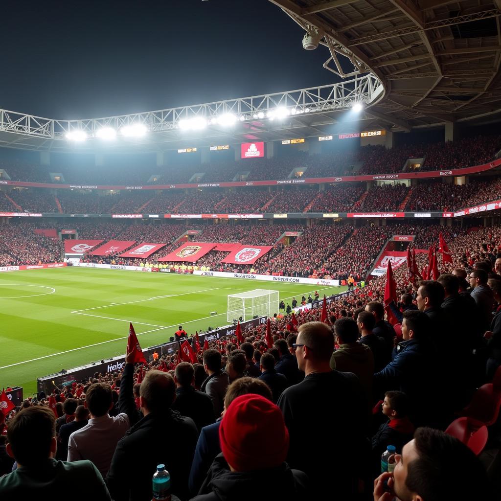 Die Fans von Bayer Leverkusen und Borussia Dortmund sorgen für eine elektrisierende Stimmung