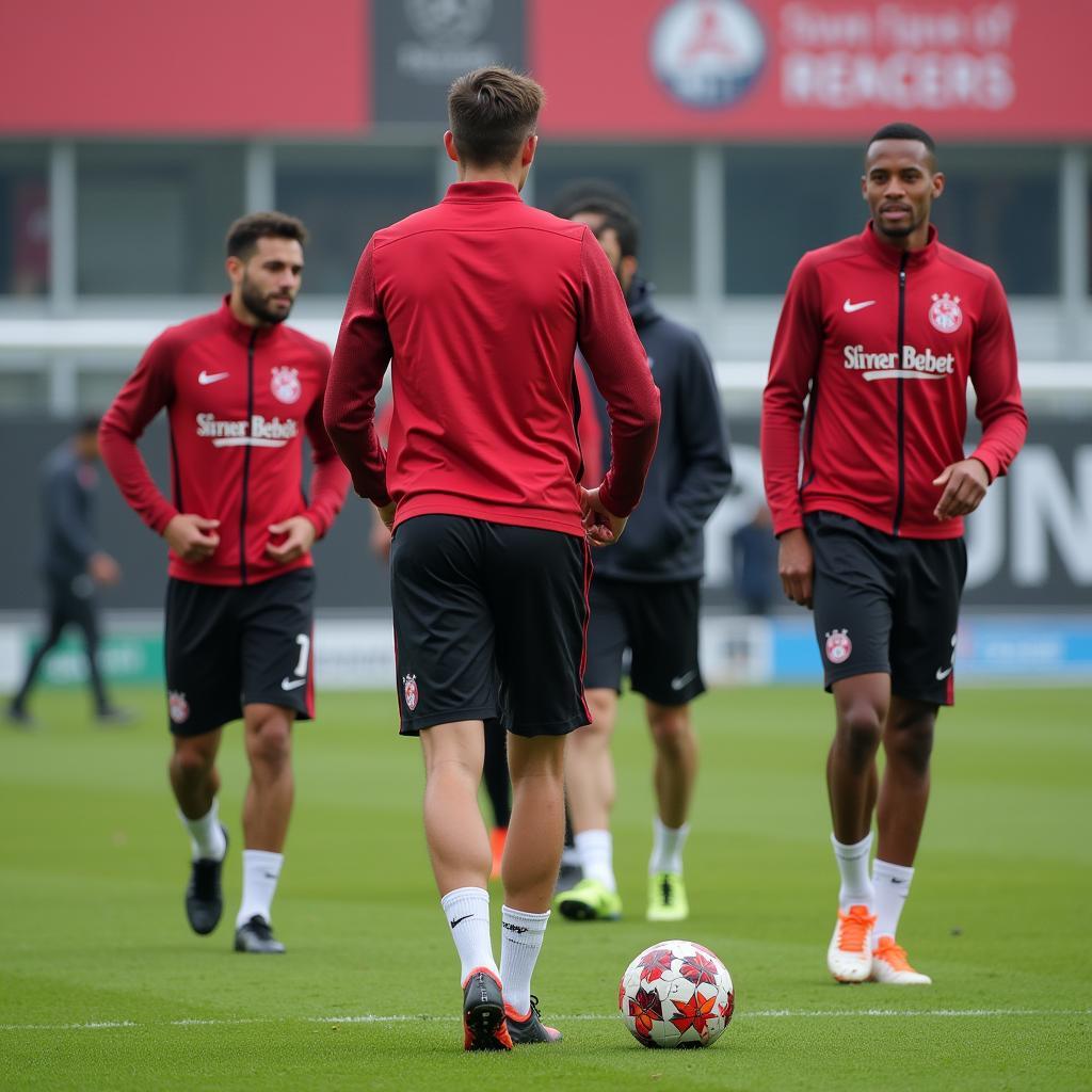 Bayer Leverkusen Champions League Training 2024