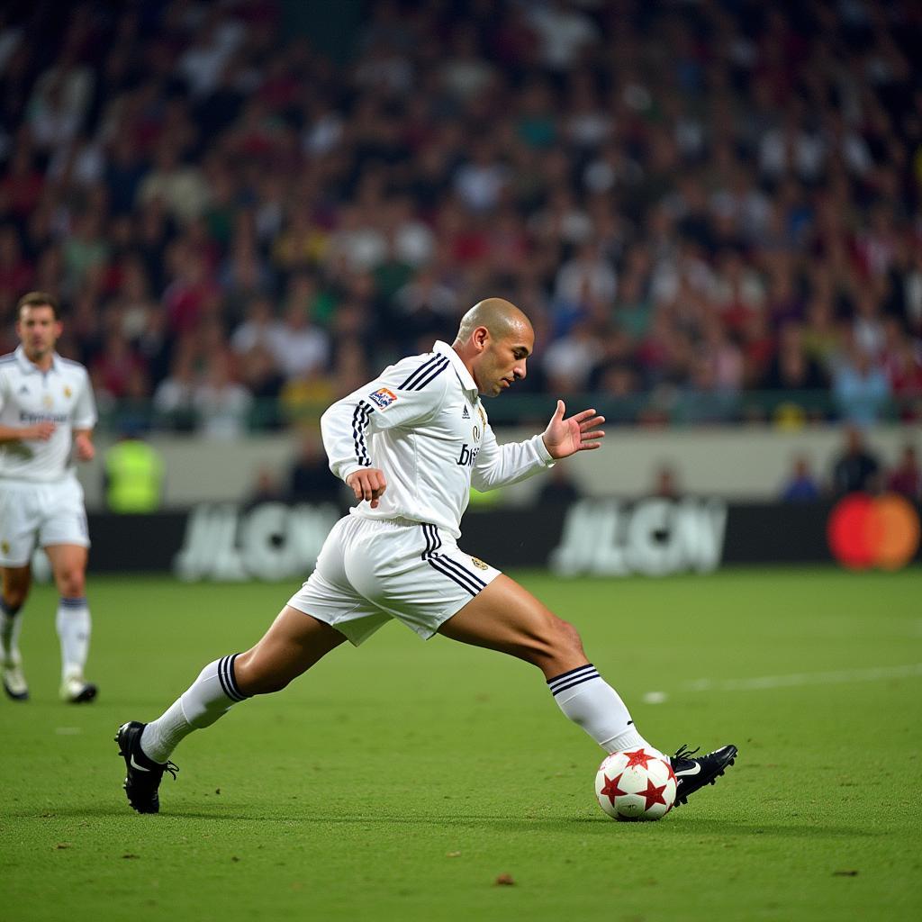 Zidanes Volleytor im CL Finale 2002 gegen Bayer Leverkusen.