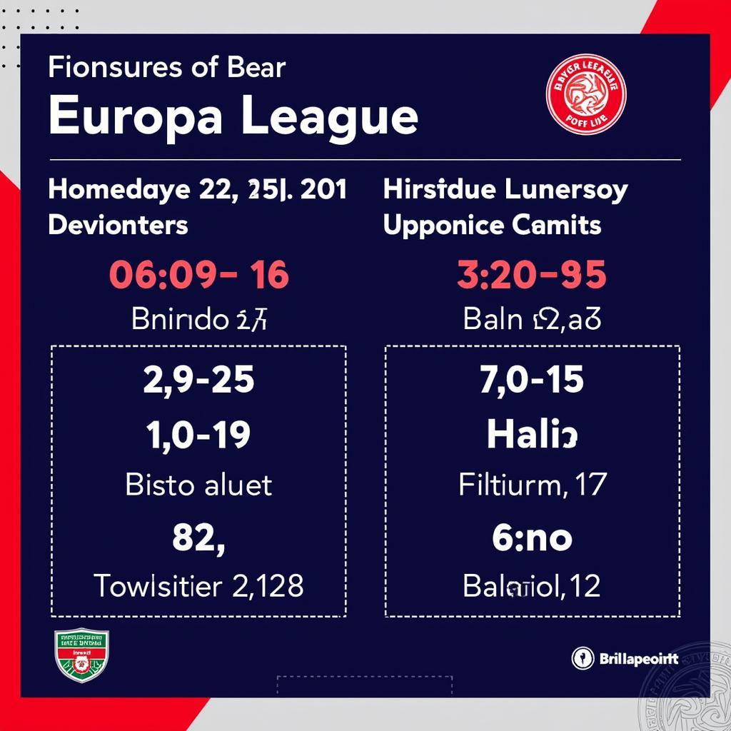 Bayer Leverkusen Europa League Spielplan: Alle Termine und Informationen auf einen Blick.