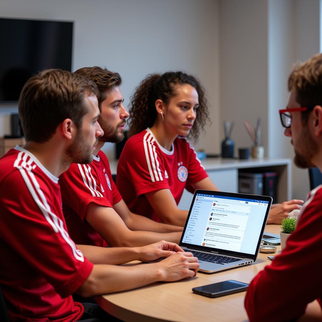 Bayer Leverkusen interagiert mit Fans auf Facebook