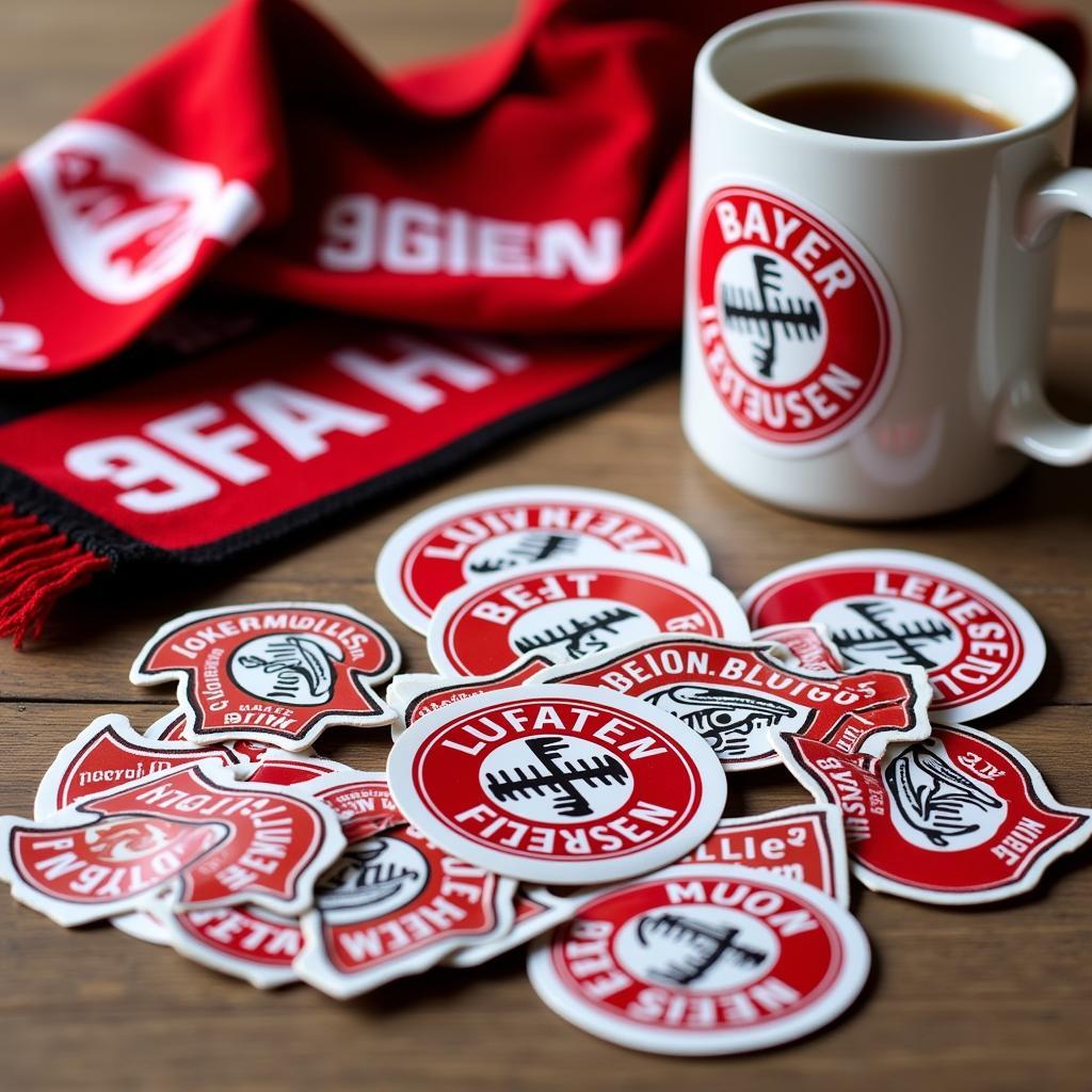 Bayer Leverkusen Fanartikel Aufkleber JPG