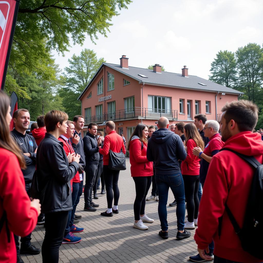 Bayer Leverkusen Fans am Vogelsang 20