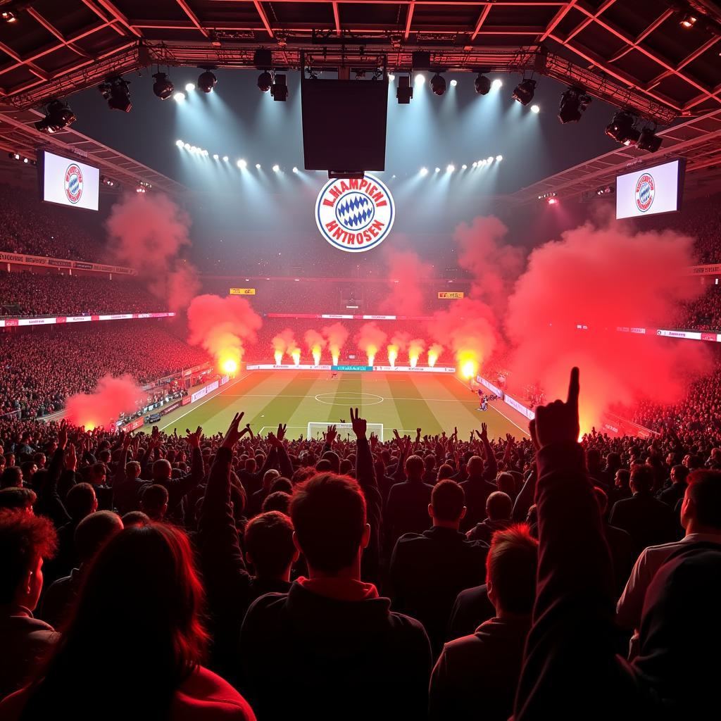 Bayer Leverkusen Fans in der Champions League