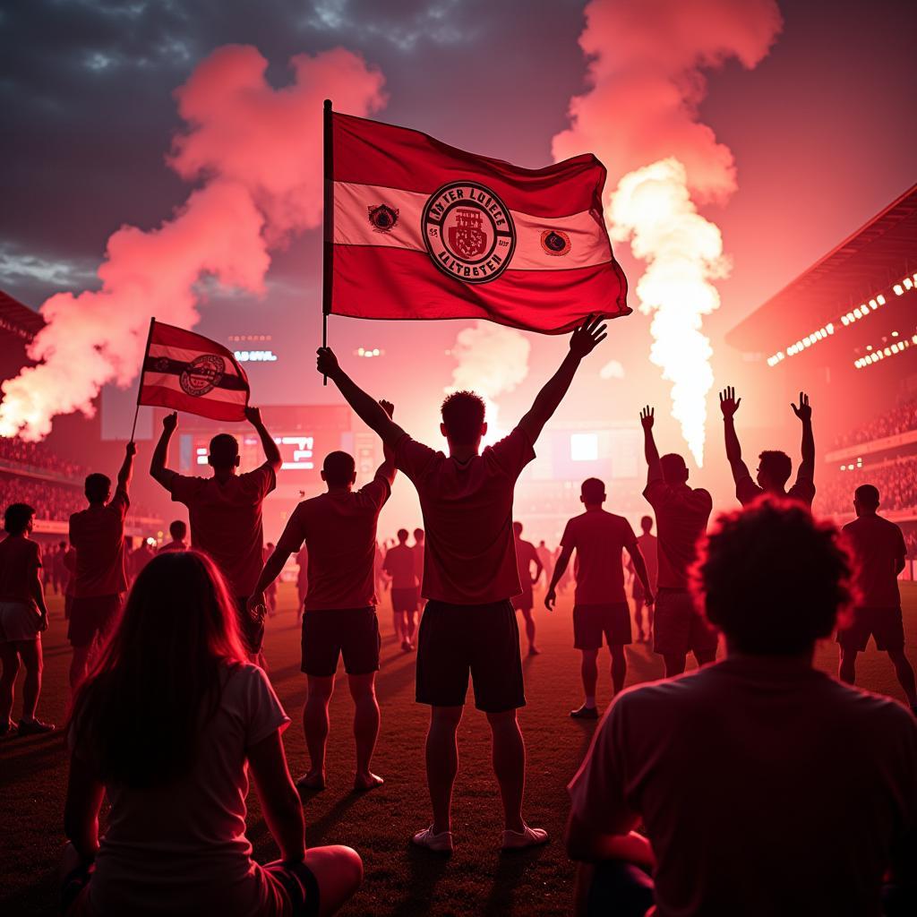 Bayer Leverkusen Fans träumen vom Meistertitel