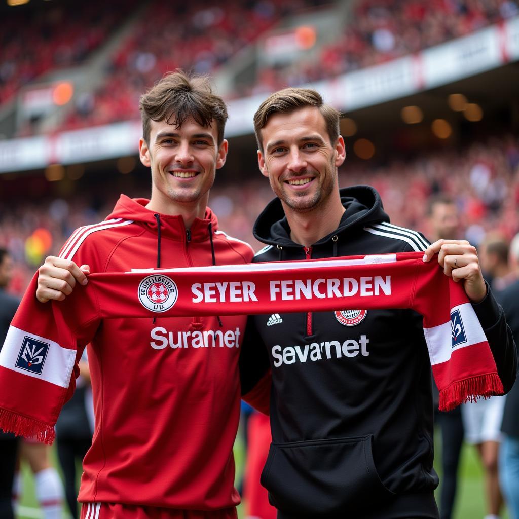 Bayer Leverkusen Fanschal als Geschenk: Freude für jeden Fan.