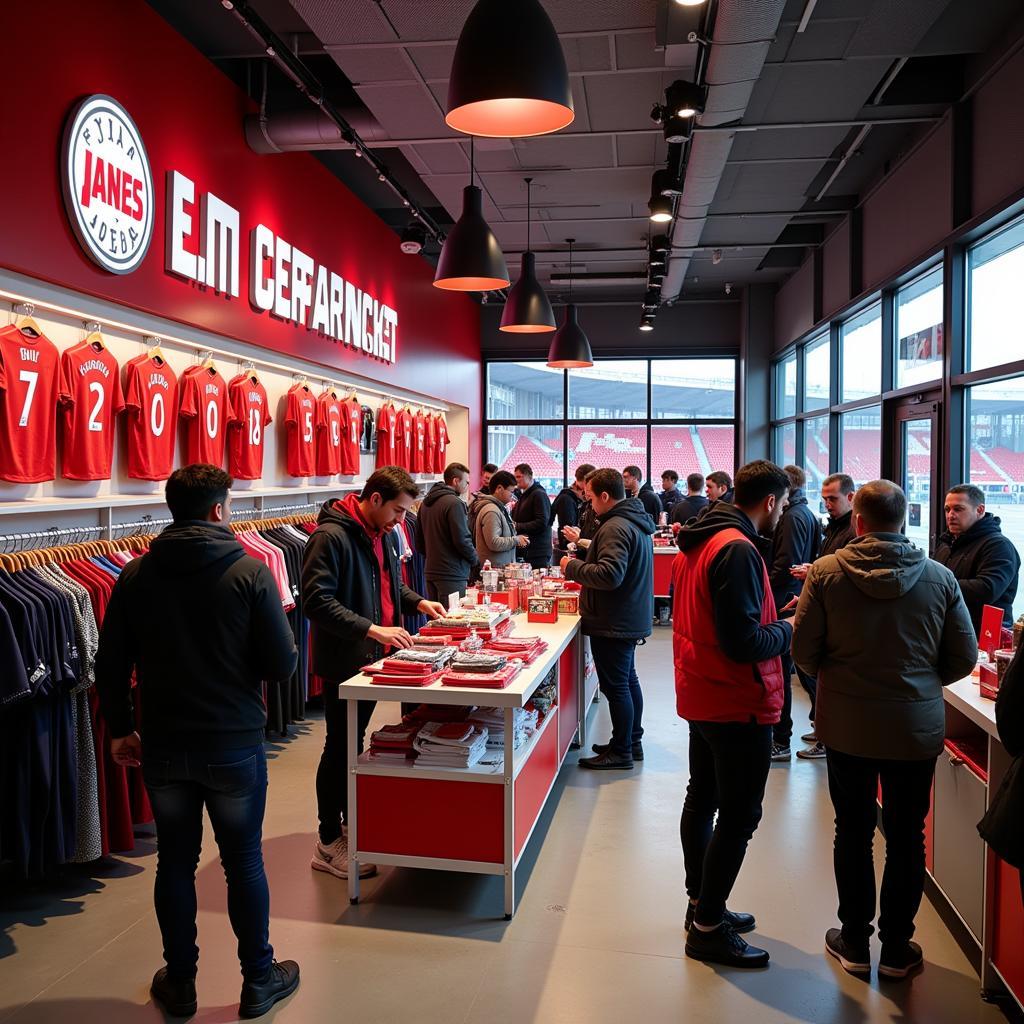 Bayer Leverkusen Fanshop im Stadion