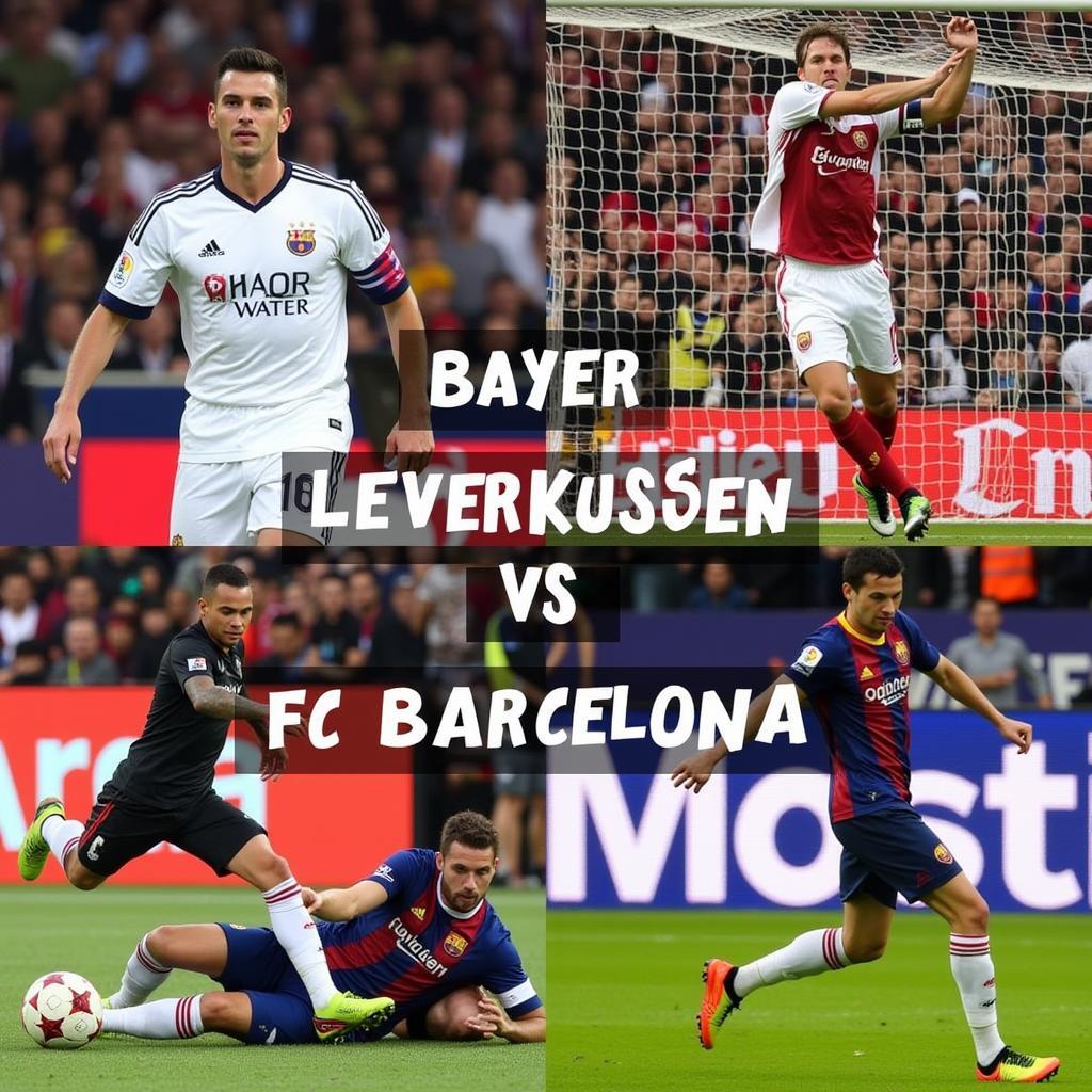 Historische Spiele Bayer Leverkusen gegen FC Barcelona