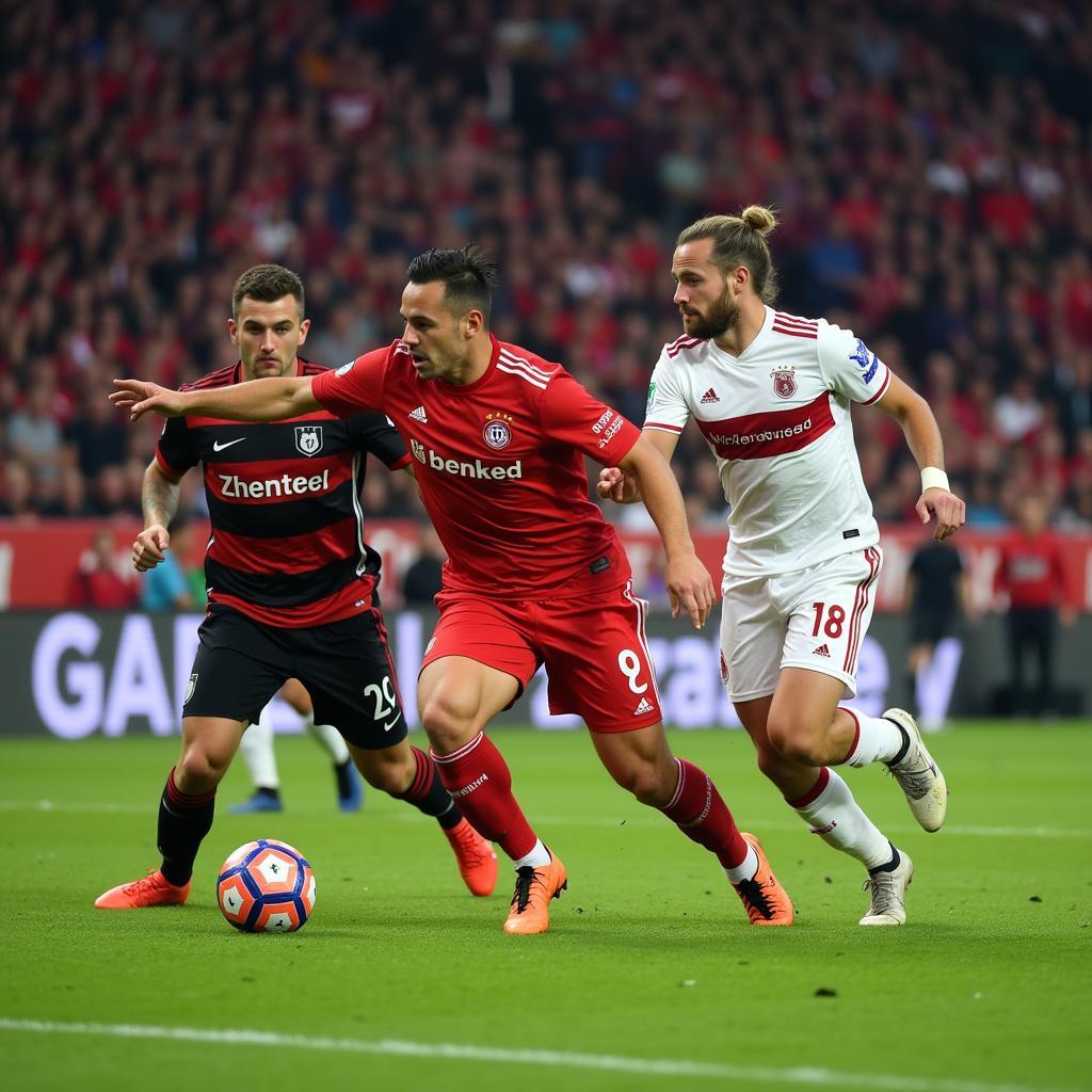 Das Rheinderby: Bayer Leverkusen gegen 1. FC Köln, ein Spiel voller Emotionen und Spannung.