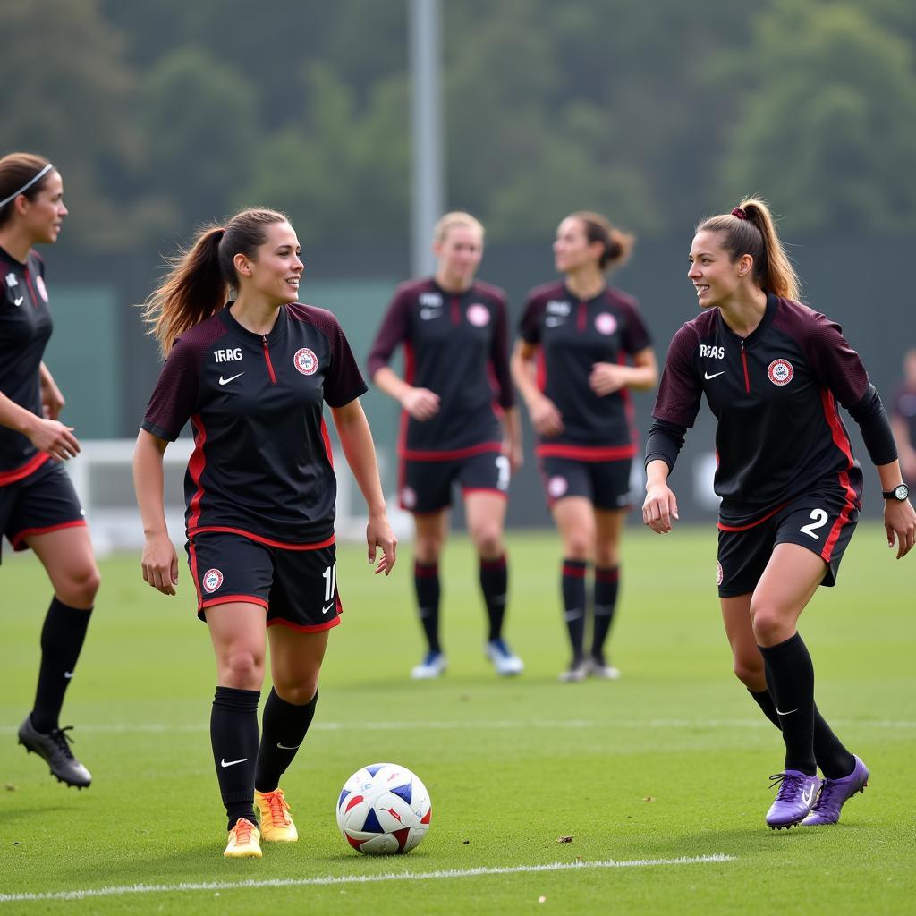 Bayer Leverkusen Frauen Trainingseinheit