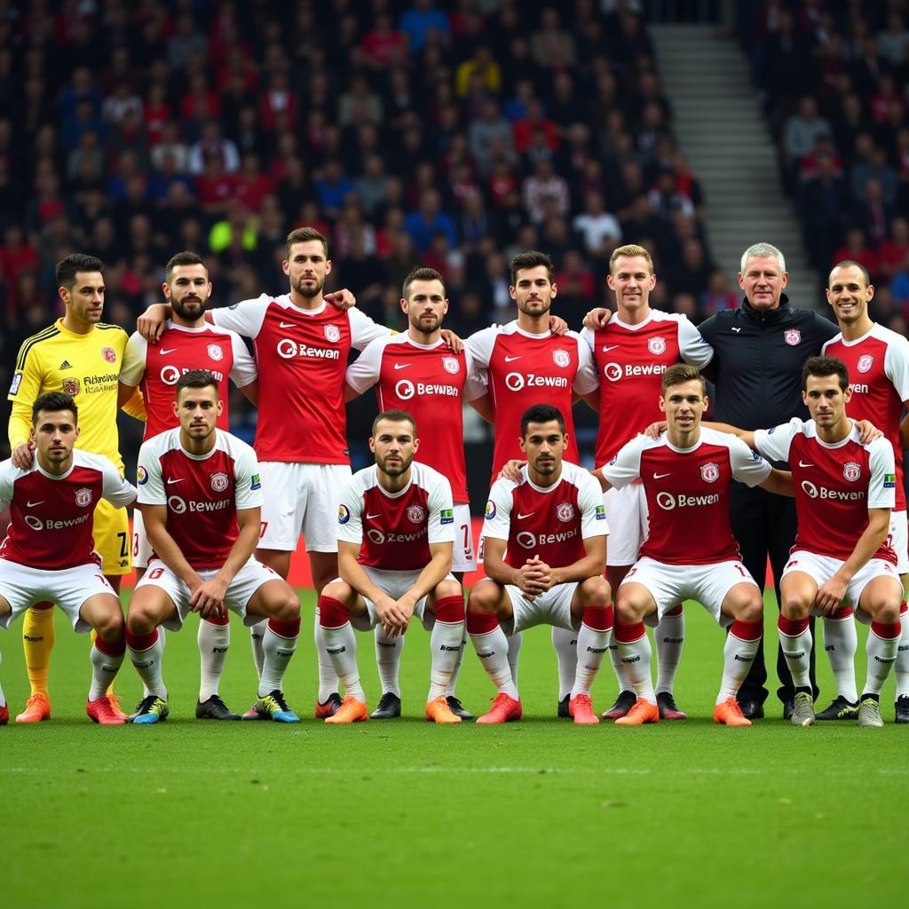 Bayer Leverkusen Mannschaft am 9. September 2017