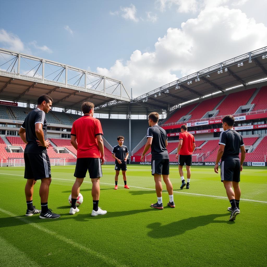 Training im Nachwuchsleistungszentrum von Bayer 04 Leverkusen