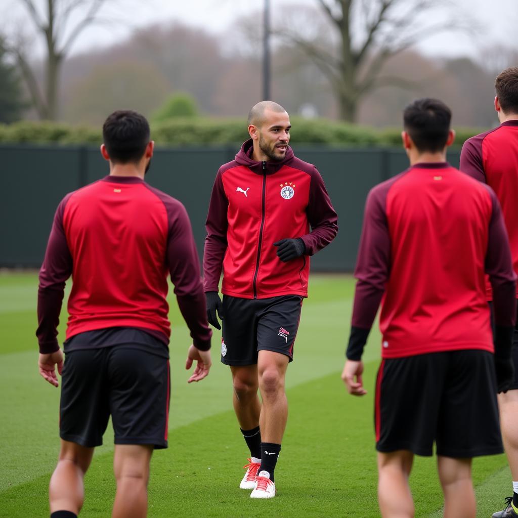 Bayer Leverkusen Neuzugang im Training