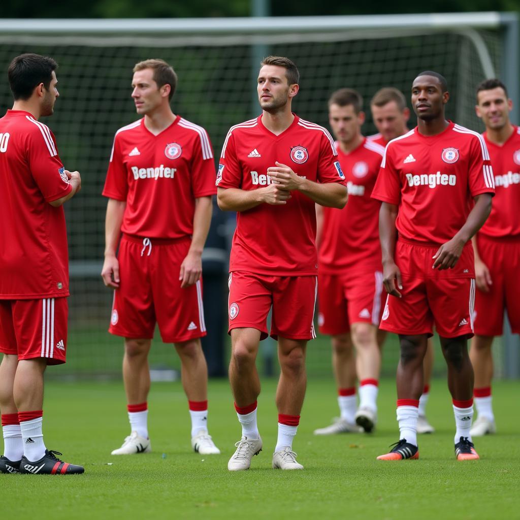 Bayer Leverkusen Mannschaftsfoto beim Saisonstart 2005-06