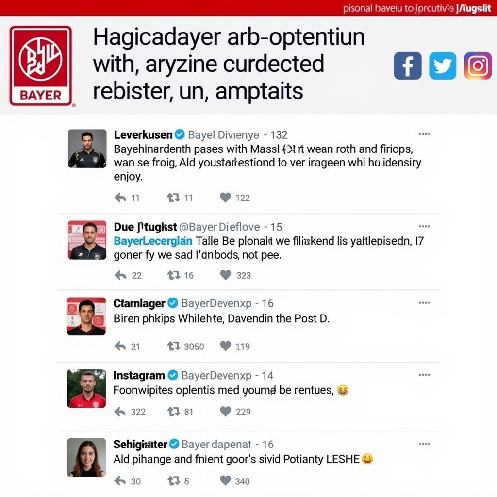 Bayer Leverkusen Social Media