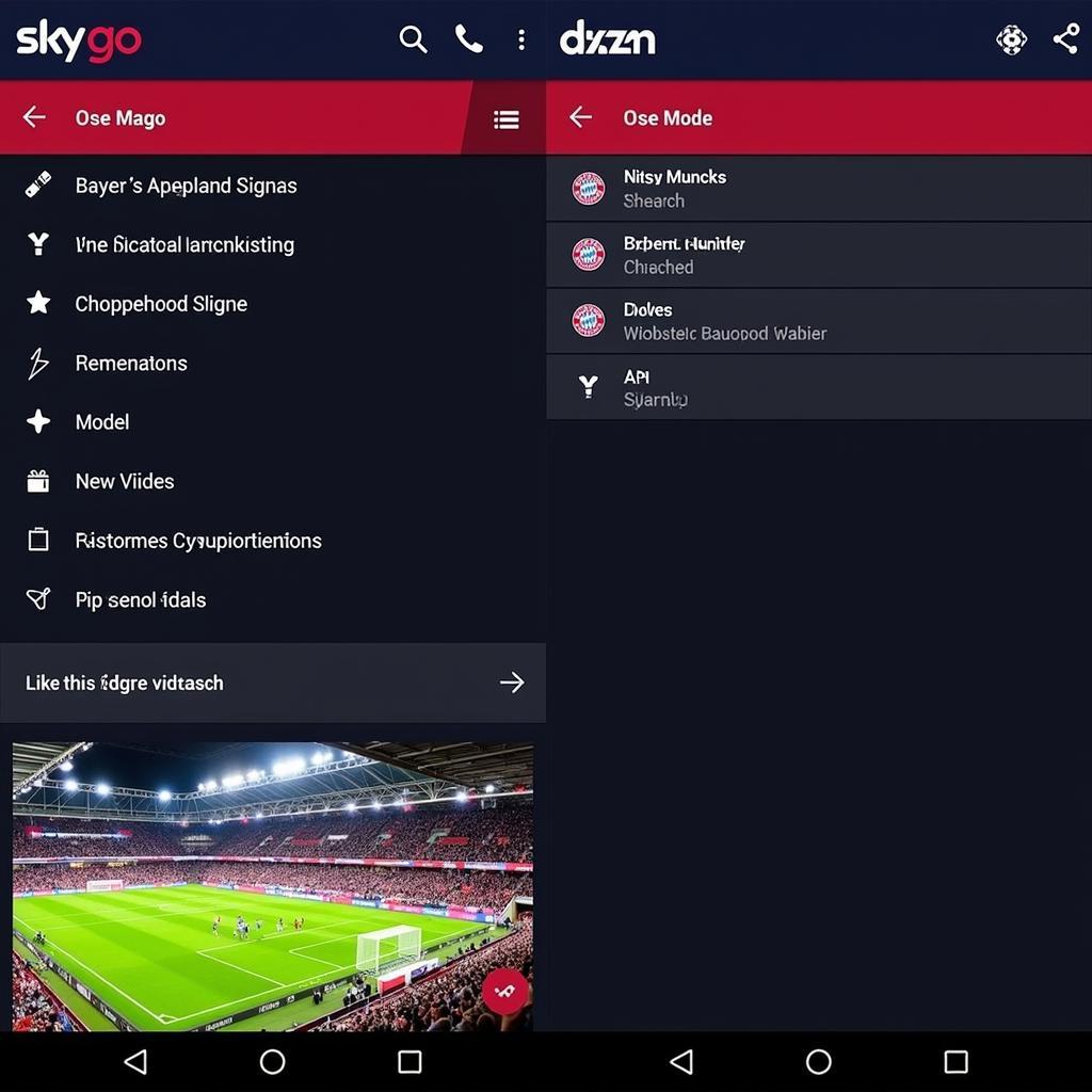 Streaming Optionen für das Bayern Leverkusen Spiel