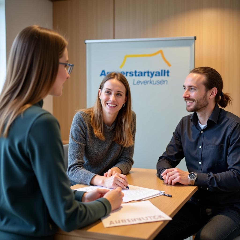 Beratung im Arbeitsamt Leverkusen