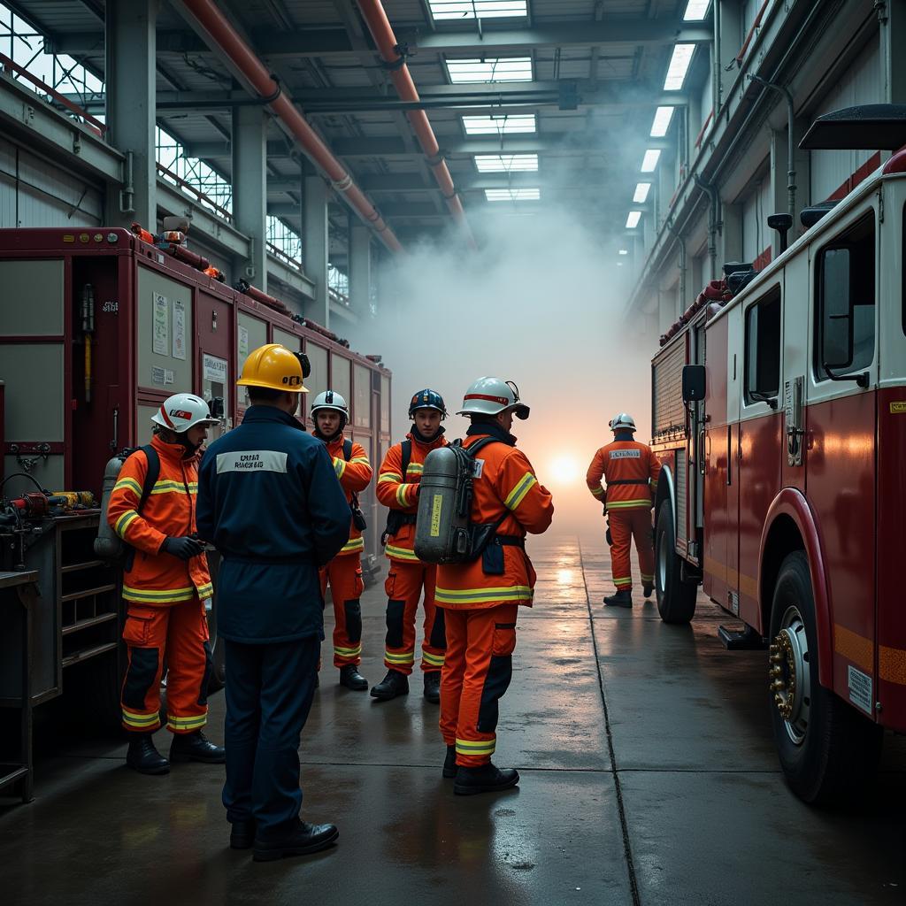 Brandschutzmaßnahmen in Leverkusen heute