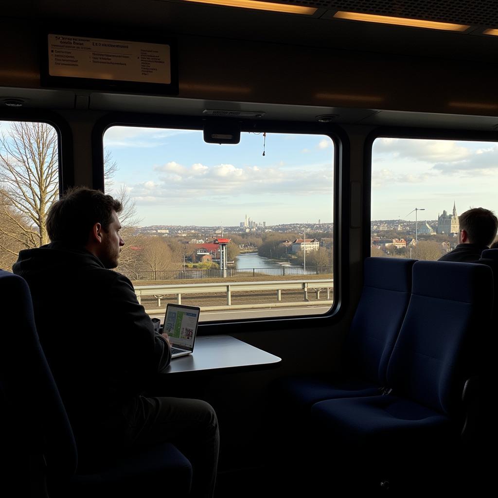 Busfahrt von Köln nach Leverkusen