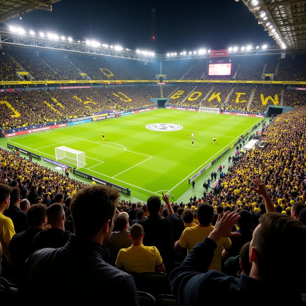 Signal Iduna Park Atmosphäre am 22.4.18 Dortmund Leverkusen Spiel