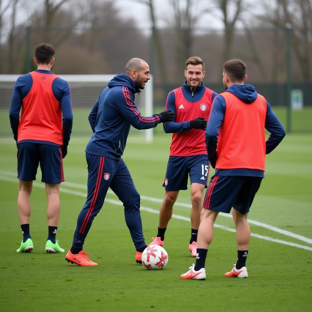 Training zur Vermeidung von Eigentoren bei Bayer 04 Leverkusen