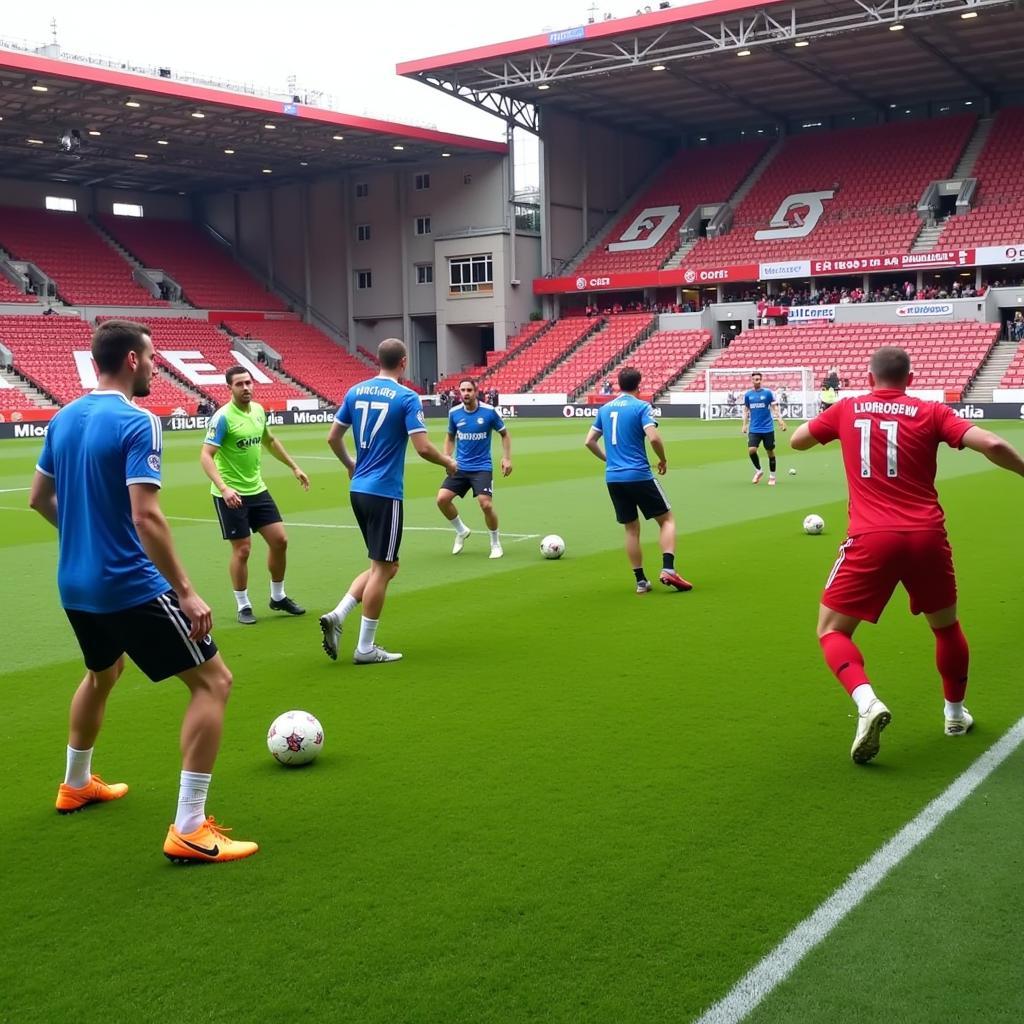 Elfmetertraining bei Bayer Leverkusen