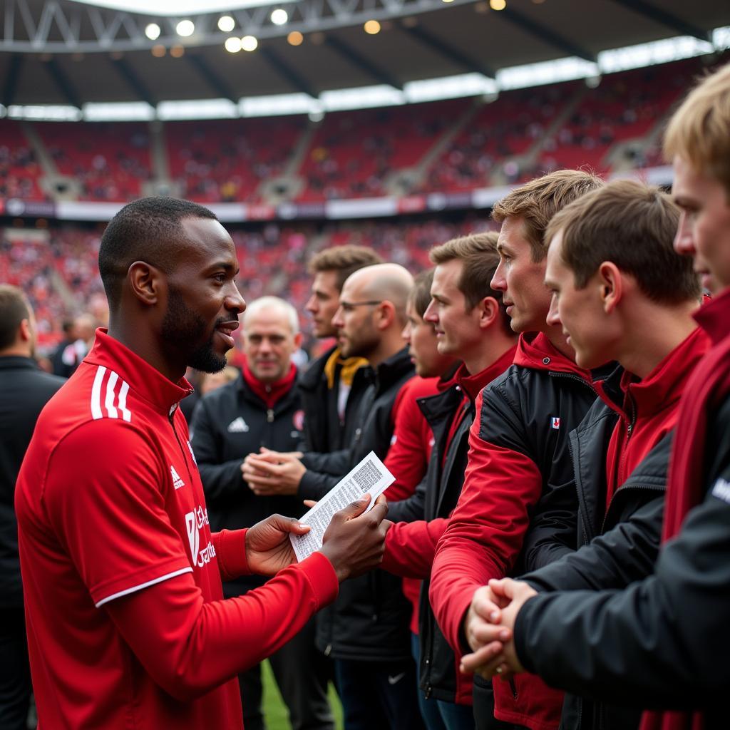 Emerson Leverkusen mit Fans