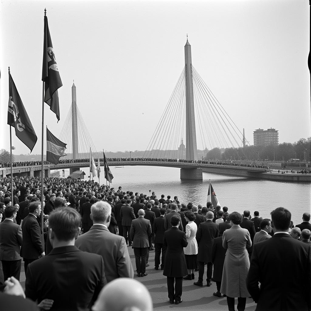 Feierliche Eröffnung der Leverkusener Brücke