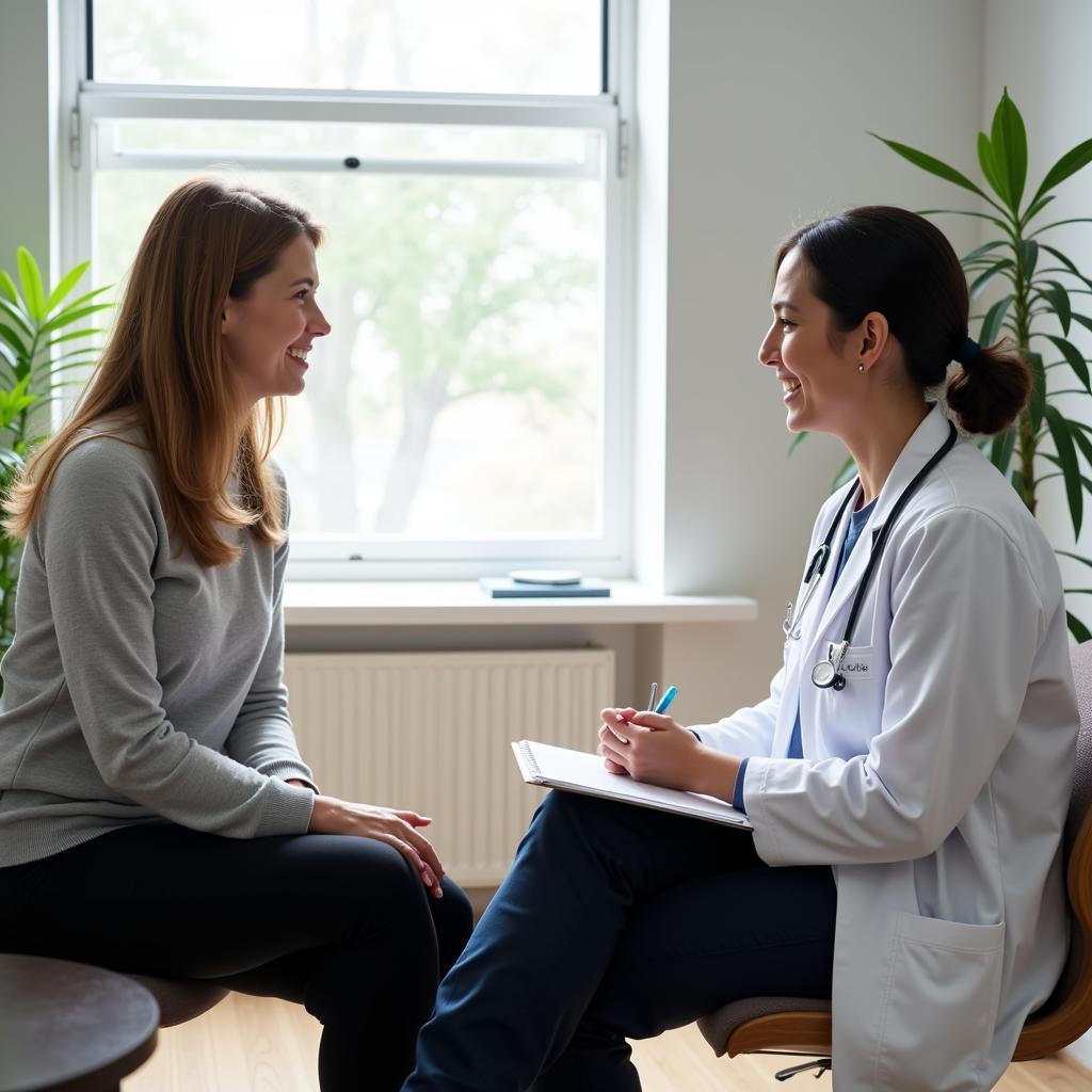 Patient beim ersten Arztbesuch in Leverkusen Rheindorf