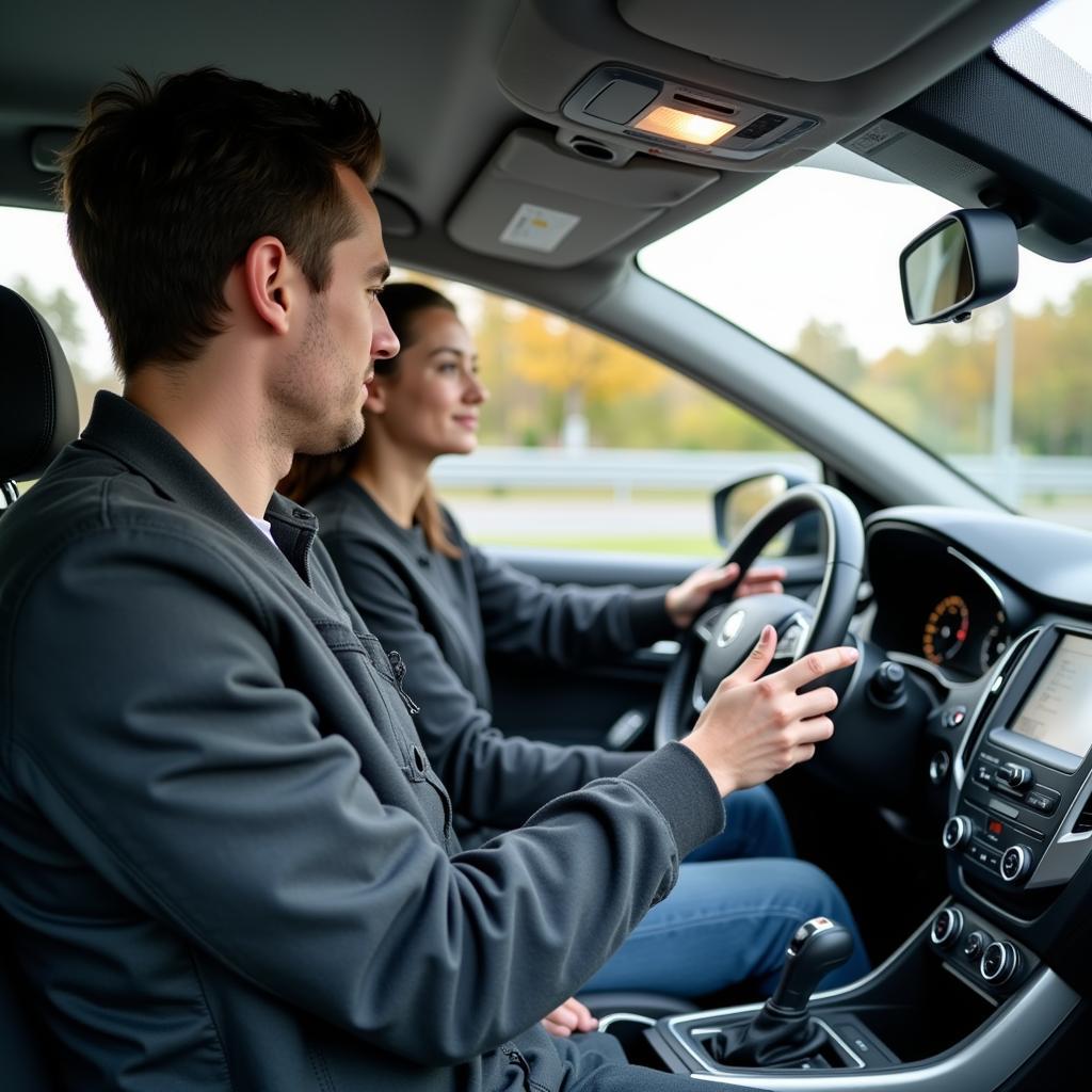 Fahrstunde mit einem erfahrenen Fahrlehrer