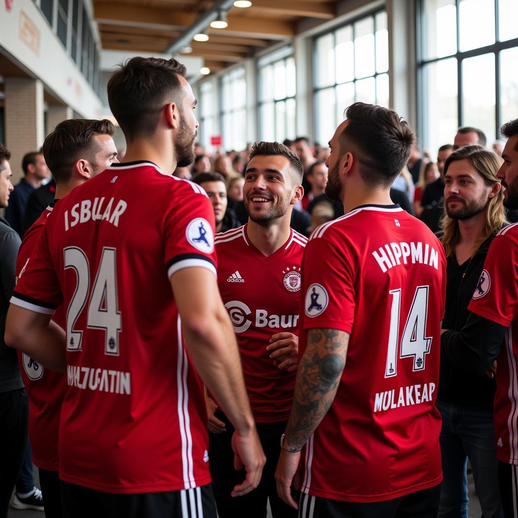 Bayer 04 Leverkusen Fans am 31 Talweg