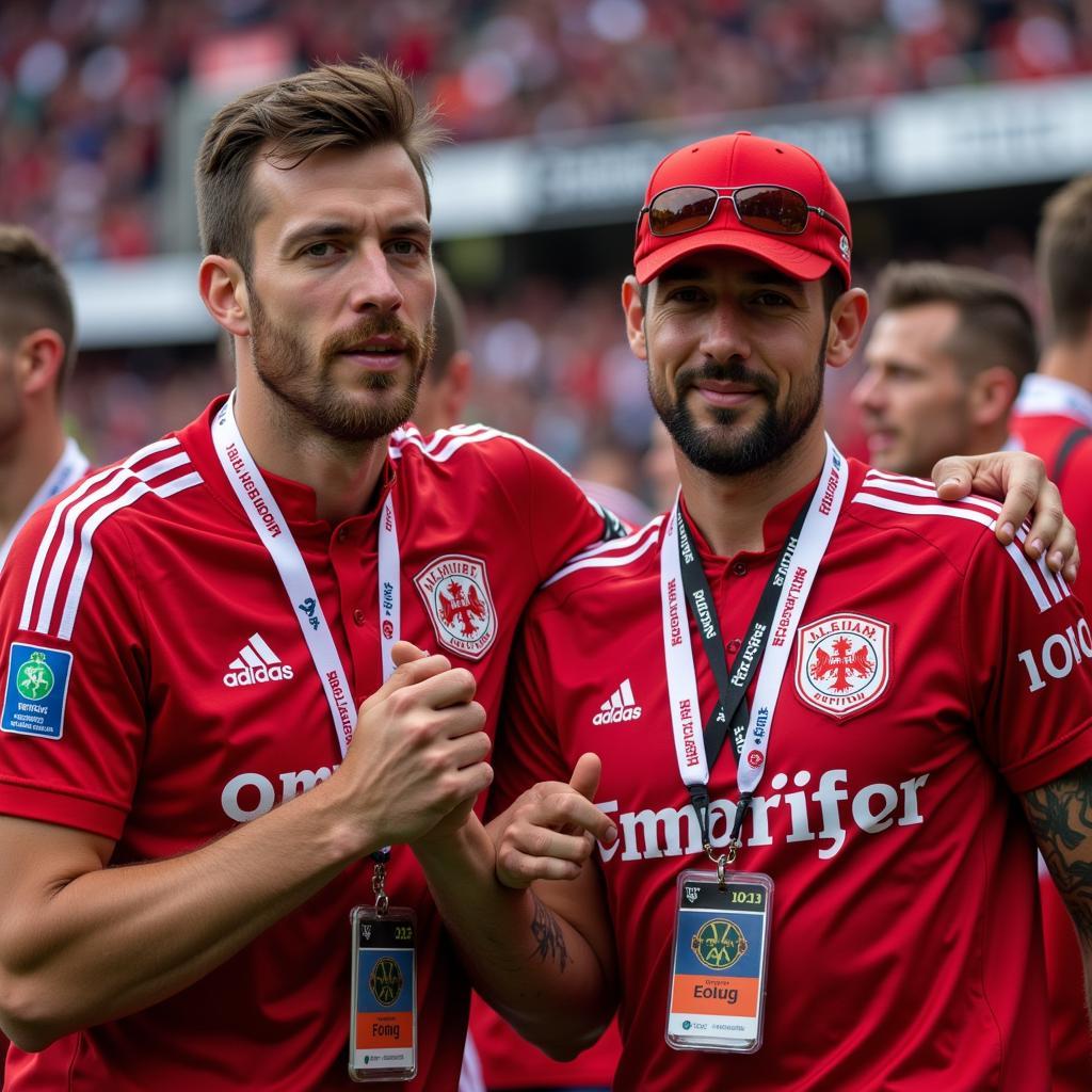 Fans von Leverkusen und Kaiserslautern