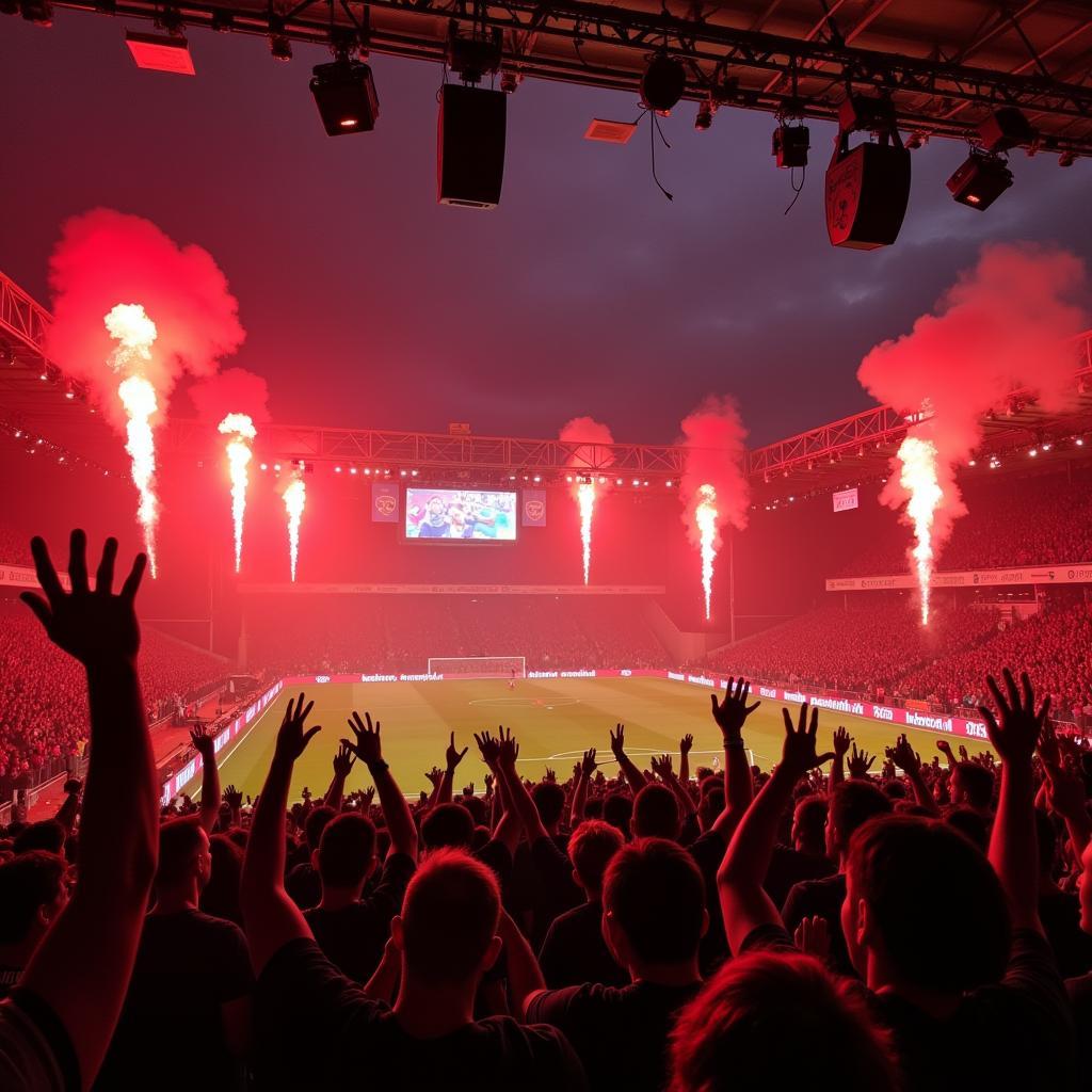 Fans von Western United und Bayer Leverkusen