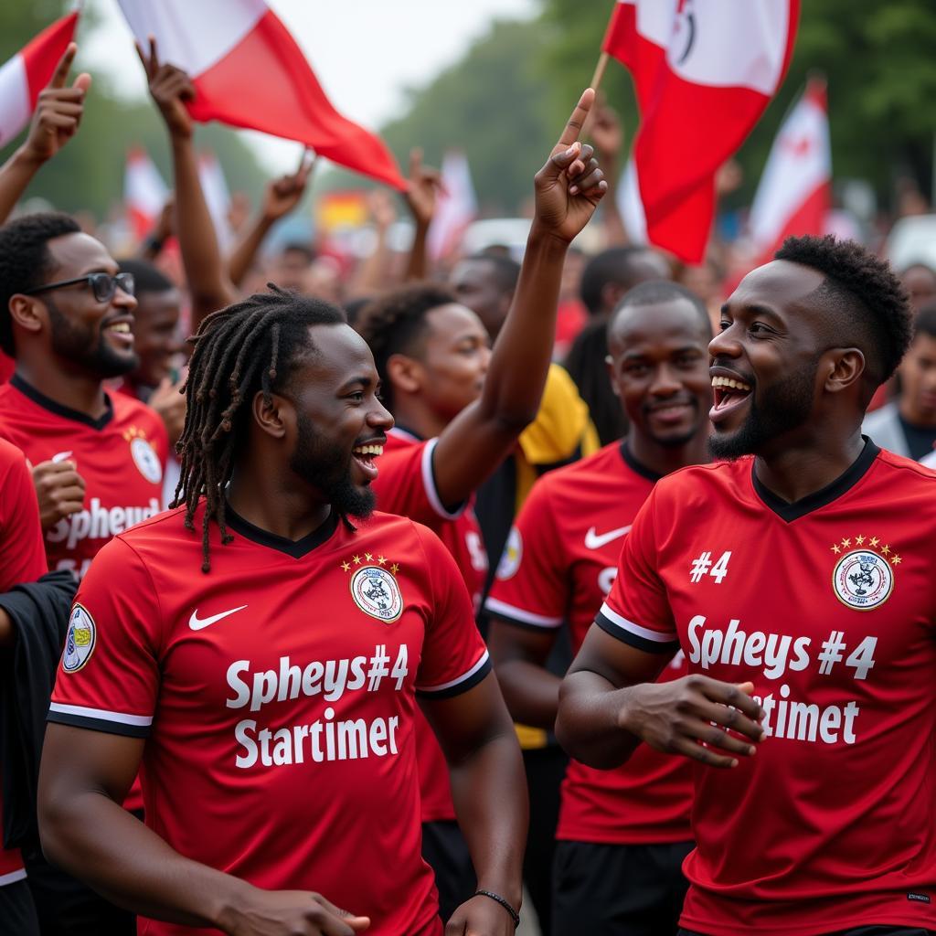 Fußball verbindet: Afrikanische Gemeinde in Leverkusen feiert mit Bayer 04