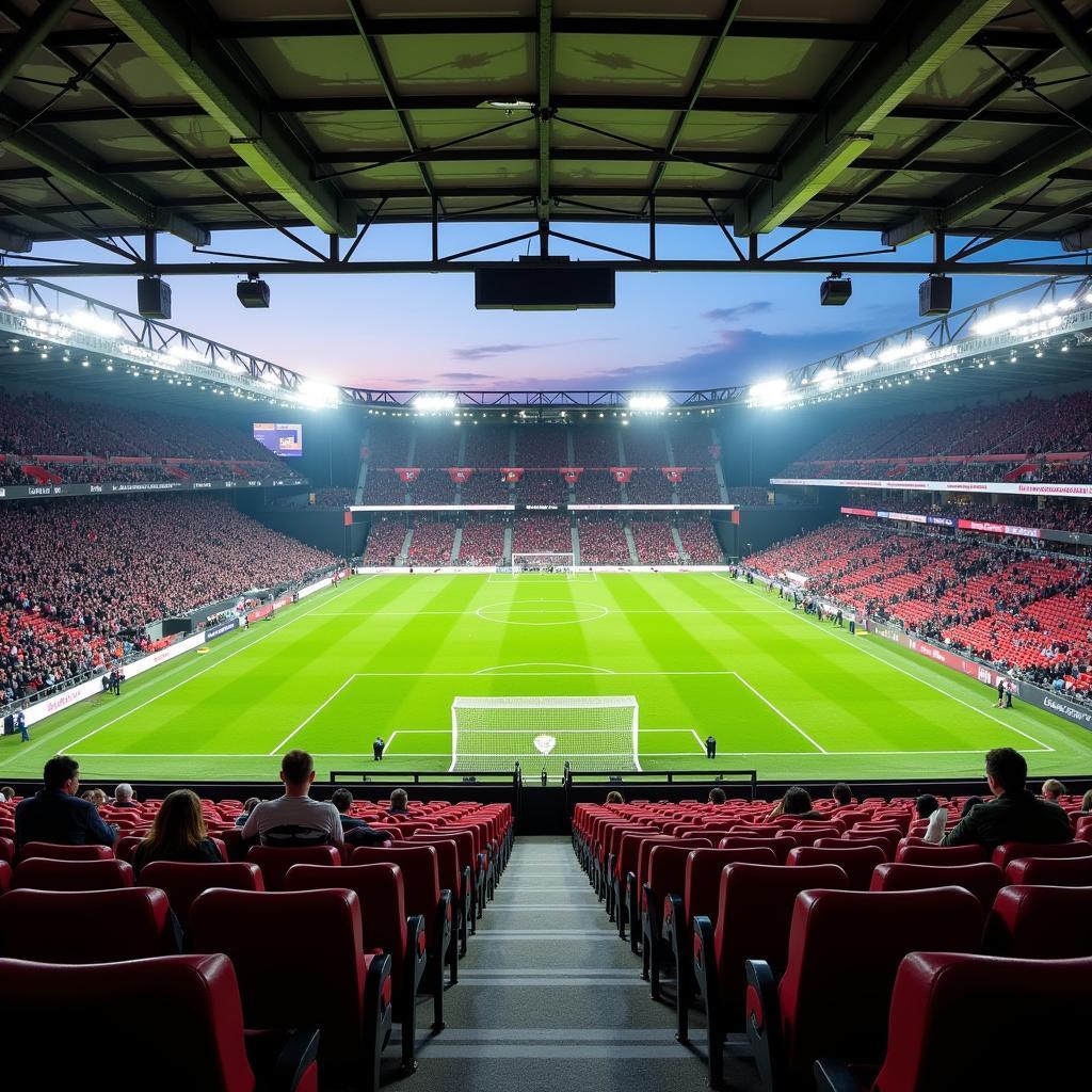 VIP-Fußball in der BayArena Leverkusen.