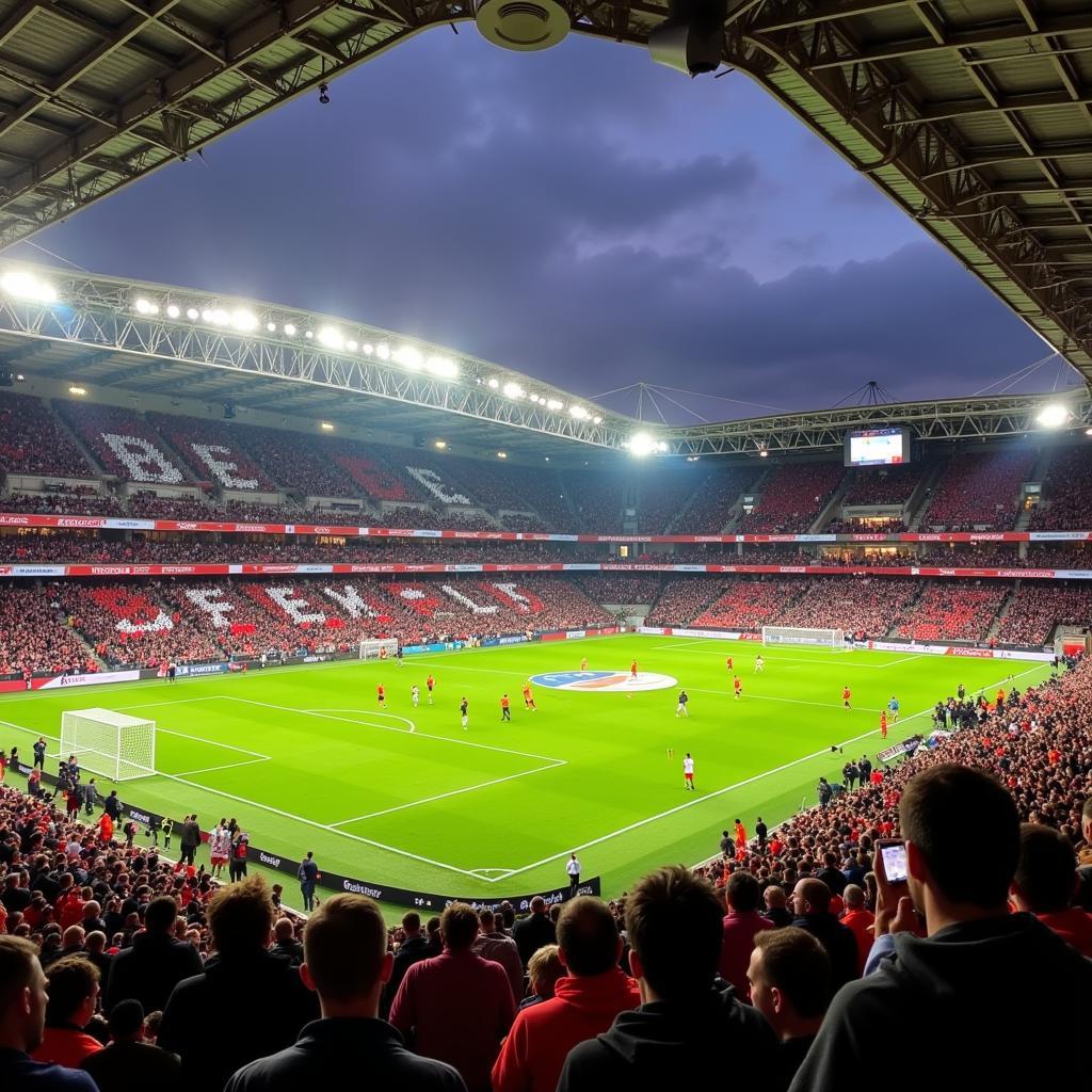 Fußballspiel BayArena Leverkusen